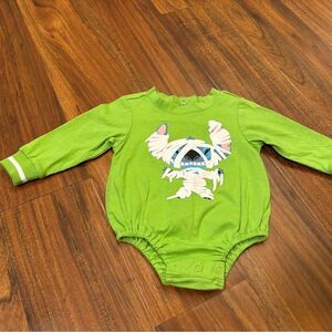 Disney Our Universe Lilo & Stitch Halloween Mummy Green Long Sleeve Onesie